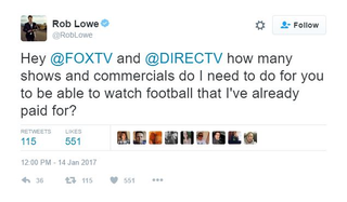 Illustration for article titled Former DirecTV Spokesman Rob Lowe Calls Out DirecTV for Being Shitty